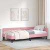 vidaXL Estrutura de Cama de Canto Rosa 80 cm x 200 cm Veludo