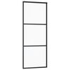vidaXL Porta deslizante c/ conj. ferragens 76x205cm vidro ESG/alumínio