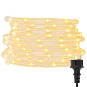 vidaXL Cord&atilde;o de luzes com 120 luzes LED 5 m PVC branco quente