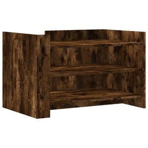 vidaXL Mesa de centro 80x50x50 cm derivados de madeira carvalho fumado