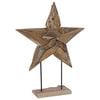 vidaXL Estrela de Natal LED Castanho 59,5 x 18 x 74 cm
