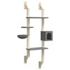 vidaXL &Aacute;rvore parede p/ gatos c/ poste arranhador 180 cm cinza-escuro