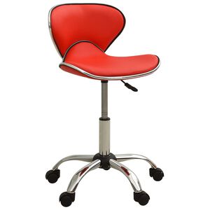 vidaXL Cadeira de escrit&oacute;rio couro artificial vermelho
