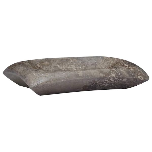 vidaXL Lavat&oacute;rio 50x35x10 cm m&aacute;rmore cinzento