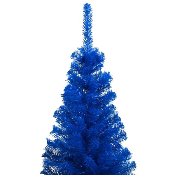 vidaXL &Aacute;rvore Natal artificial pr&eacute;-iluminada c/ bolas 120cm PVC azul
