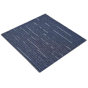vidaXL Azulejo de Carpete Listrado Azul 50 x 50 cm 36 unid.