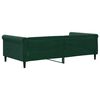 vidaXL Sof&aacute;-cama 100x200 cm veludo verde-escuro