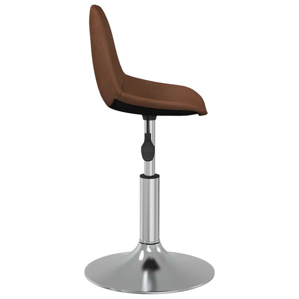 vidaXL Banco de bar tecido castanho