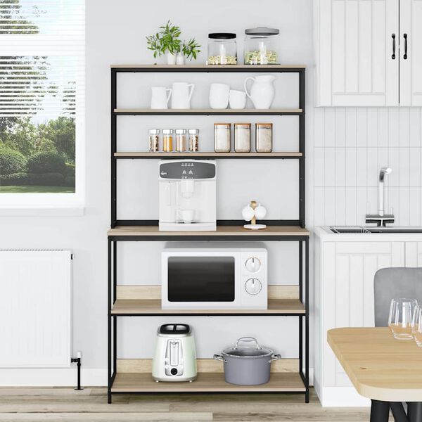 vidaXL Prateleira de Cozinha Carvalho Sonoma 100 x 40 x 168 cm