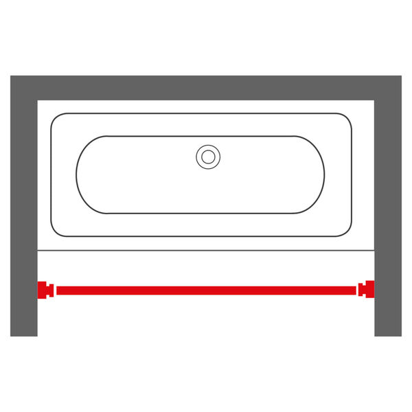 Sealskin Var&atilde;o telesc&oacute;pico de chuveiro 185 cm cinzento fosco