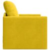 vidaXL Sof&aacute;-Cama 60cm Amarelo Escuro Veludo