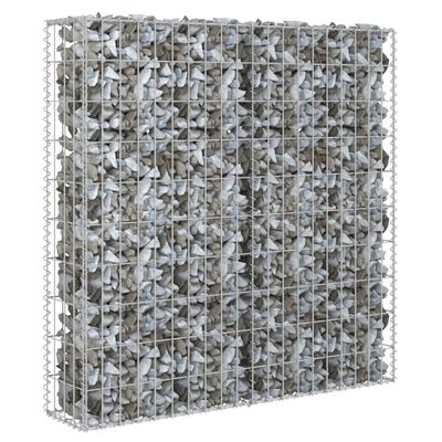 vidaXL Muro gabião com tampas aço galvanizado 80x20x100 cm