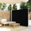 vidaXL Toldo lateral para p&aacute;tio/terra&ccedil;o 160 x 300 cm preto