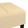 vidaXL Apoio de p&eacute;s 78x56x32 cm veludo cor creme