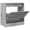 vidaXL Sapateira 60x34x63,5 cm derivados de madeira cinzento cimento