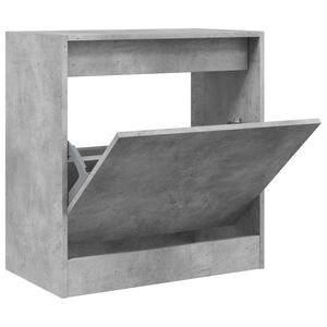 vidaXL Sapateira 60x34x63,5 cm derivados de madeira cinzento cimento