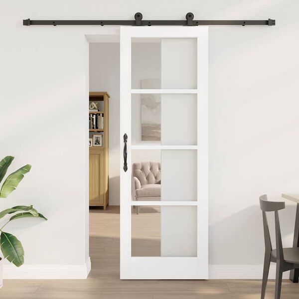 vidaXL Porta Deslizante ORKDAL Branco 73,5 x 211 cm