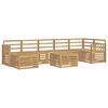 vidaXL Conjunto de Sof&aacute;s para Exterior 8 unid. Branco