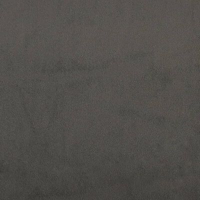 vidaXL Cama boxspring com colchão 120x200 cm veludo cinzento-escuro