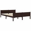 vidaXL Cama com 4 gavetas 140x200 cm pinho maci&ccedil;o castanho-escuro