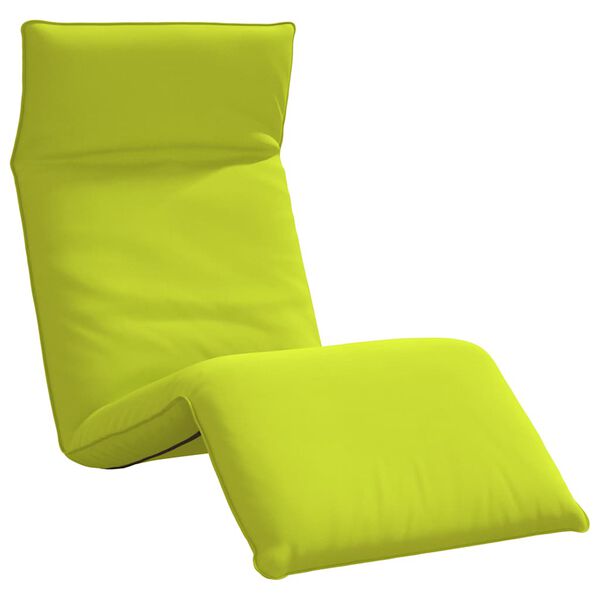 vidaXL Espreguiçadeira dobrável 175x54x8,5 cm verde brilhante
