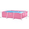 INTEX Piscina de Estrutura Met&aacute;lica Acima do Solo Rosa PVC e A&ccedil;o