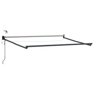 vidaXL Estrutura do Toldos Retr&aacute;teis El&eacute;tricos Antracite 2,5 x 2 m