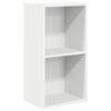 vidaXL Estante com 2 prateleiras 40x30x76,5 cm contraplacado branco
