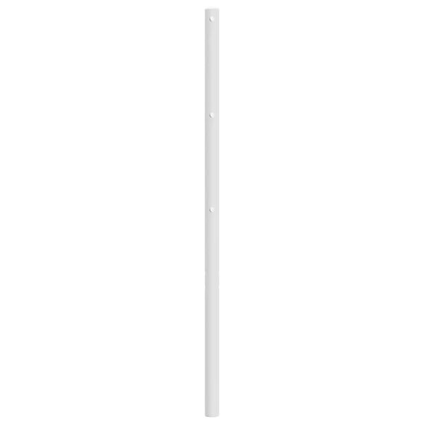 vidaXL Cabeceira de substitui&ccedil;&atilde;o 90 cm metal branco