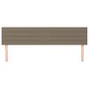 vidaXL Cabeceiras cinzento-acastanhado 180x5x78/88 cm tecido
