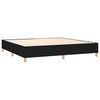 vidaXL Cama box spring c/ colch&atilde;o e LED 200x200 cm tecido preto