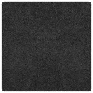 vidaXL Tapete Shaggy Antiderrapante Cinzento-Escuro 120 x 120 cm PP
