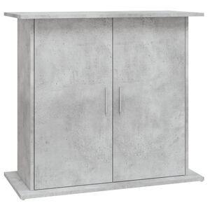 vidaXL Suporte para aqu&aacute;rio 81x36x73 cm, concreto cinza, madeira projetada