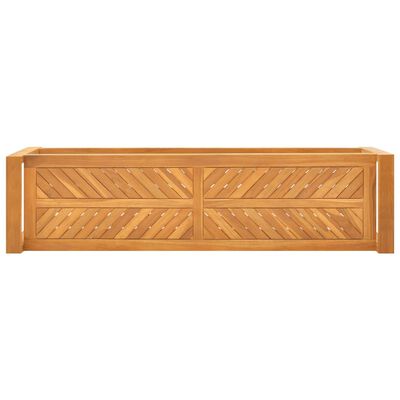 vidaXL Banco 120 cm madeira de teca maciça