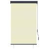 vidaXL Estore de rolo para exterior 100x250 cm creme