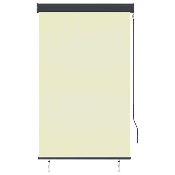 vidaXL Estore de rolo para exterior 100x250 cm creme