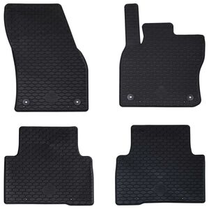 vidaXL Tapete de carro 4 pcs Preto VW TIGUAN , para TOURAN TPE