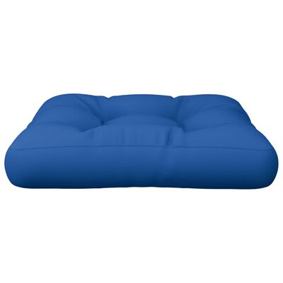 vidaXL Almofadão sofá de paletes 50x50x12 cm tecido azul real