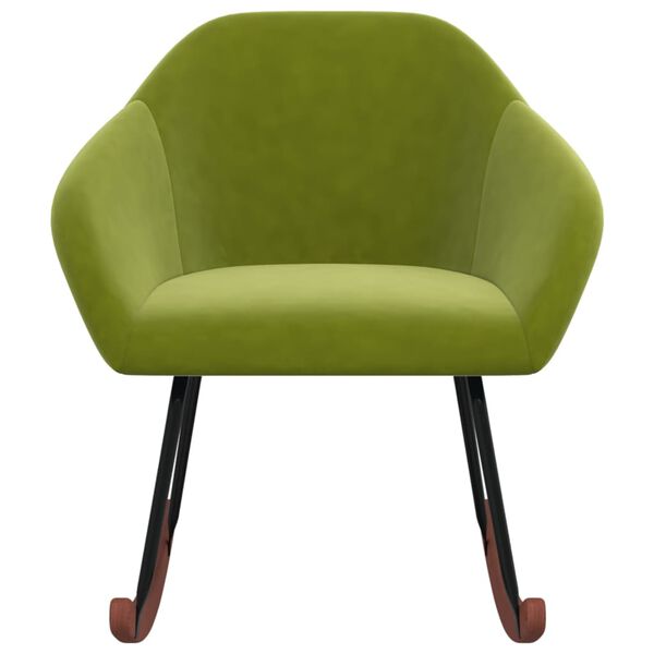 vidaXL Cadeira de baloi&ccedil;o tecido verde-claro