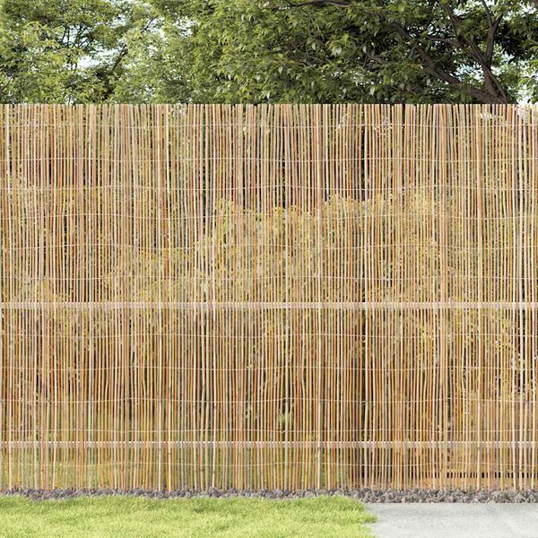 vidaXL Cerca de Bambu Natural 600 x 150 cm Bambu