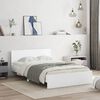 vidaXL Estrutura de cama com cabeceira 120x200 cm branco