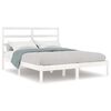 vidaXL Cama sem colch&atilde;o 160x200 cm madeira de pinho maci&ccedil;a branco