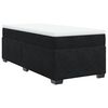 vidaXL Cama com molas/colch&atilde;o 100x200 cm veludo preto