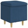 vidaXL Otoman com Armazenamento Azul 40 x 40 x 45 cm tecido