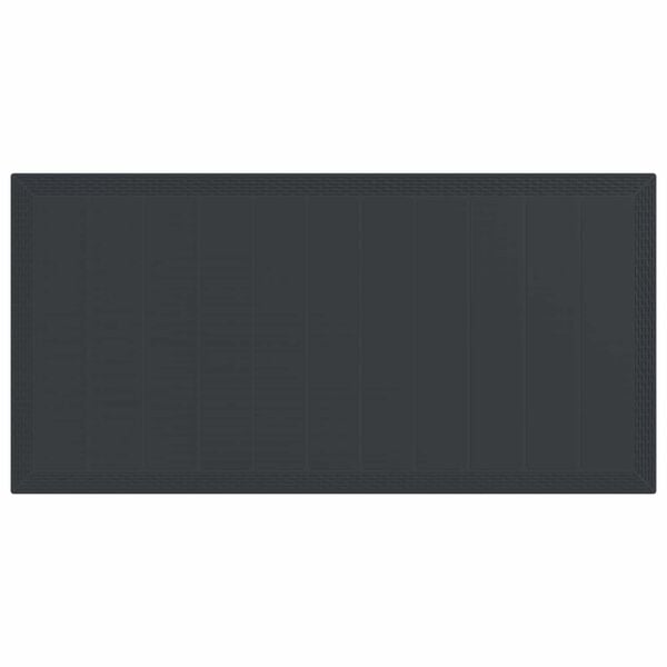 vidaXL Conjunto de Jantar para Jardim 9 pcs Antracite Polipropileno