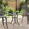 vidaXL Mesa de jardim 53x53x53 cm alumínio fundido preto