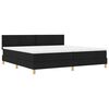 vidaXL Cama Box Spring LED com fitas LED Preto 200 x 200 cm tecido