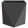 vidaXL Floreira 2 pcs Preto 50 x 50 x 50 cm A&ccedil;o