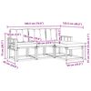 vidaXL Conjunto de Sof&aacute;s para Exterior 4 pcs Natural e Bege