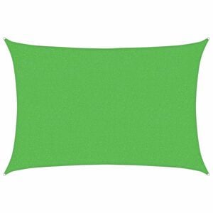 vidaXL Para-sol estilo vela 160 g/m&sup2; 2x2,5 m PEAD verde-claro